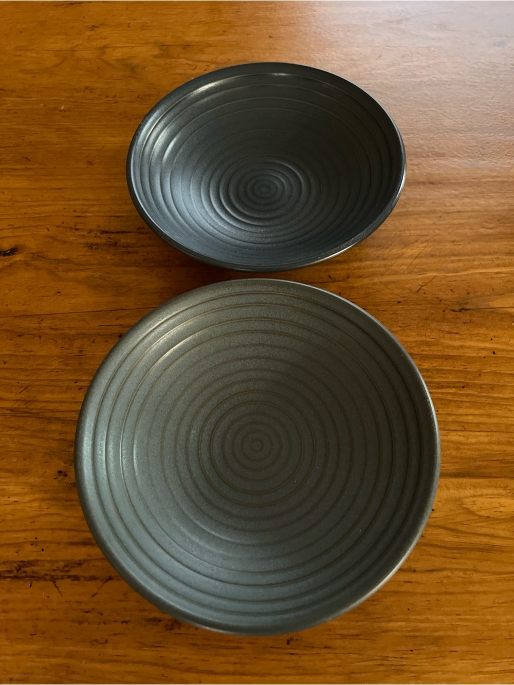 Denby Studio Grey Small Ridged Bowls